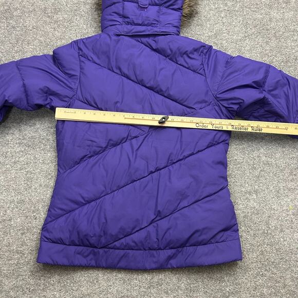 Columbia Women's Lay D Down II Jacket Purple Omni Heat Women XS Faux Fur Hood - Picture 9 of 10